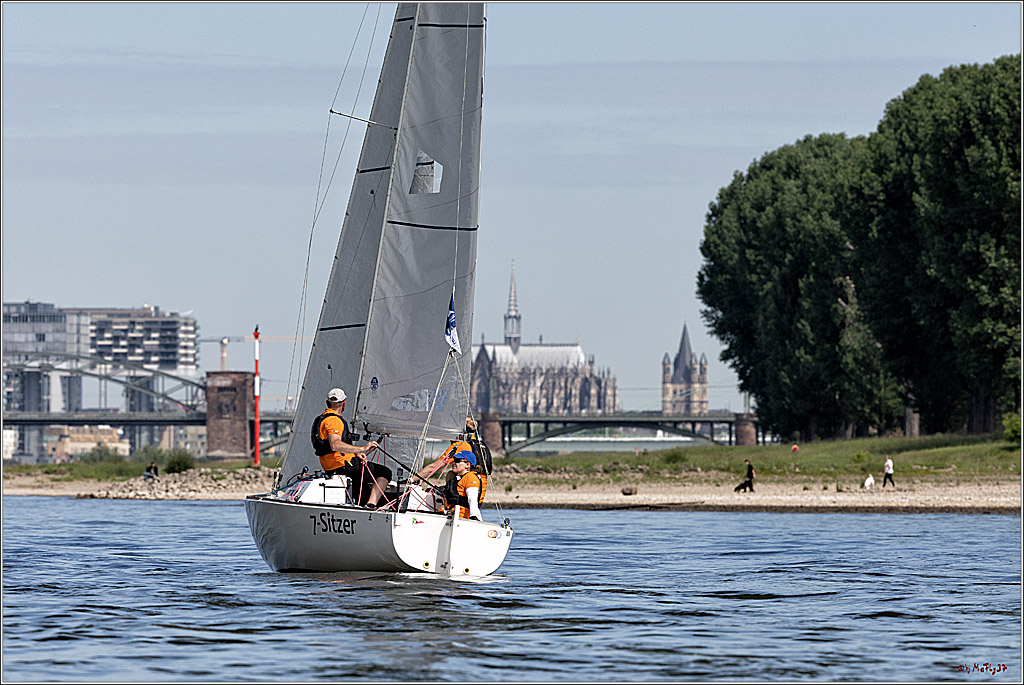 100 Jahre Rheinwoche 2022 - 1. Wettfahrt Porz - Hitdorf, 03.06.2022,